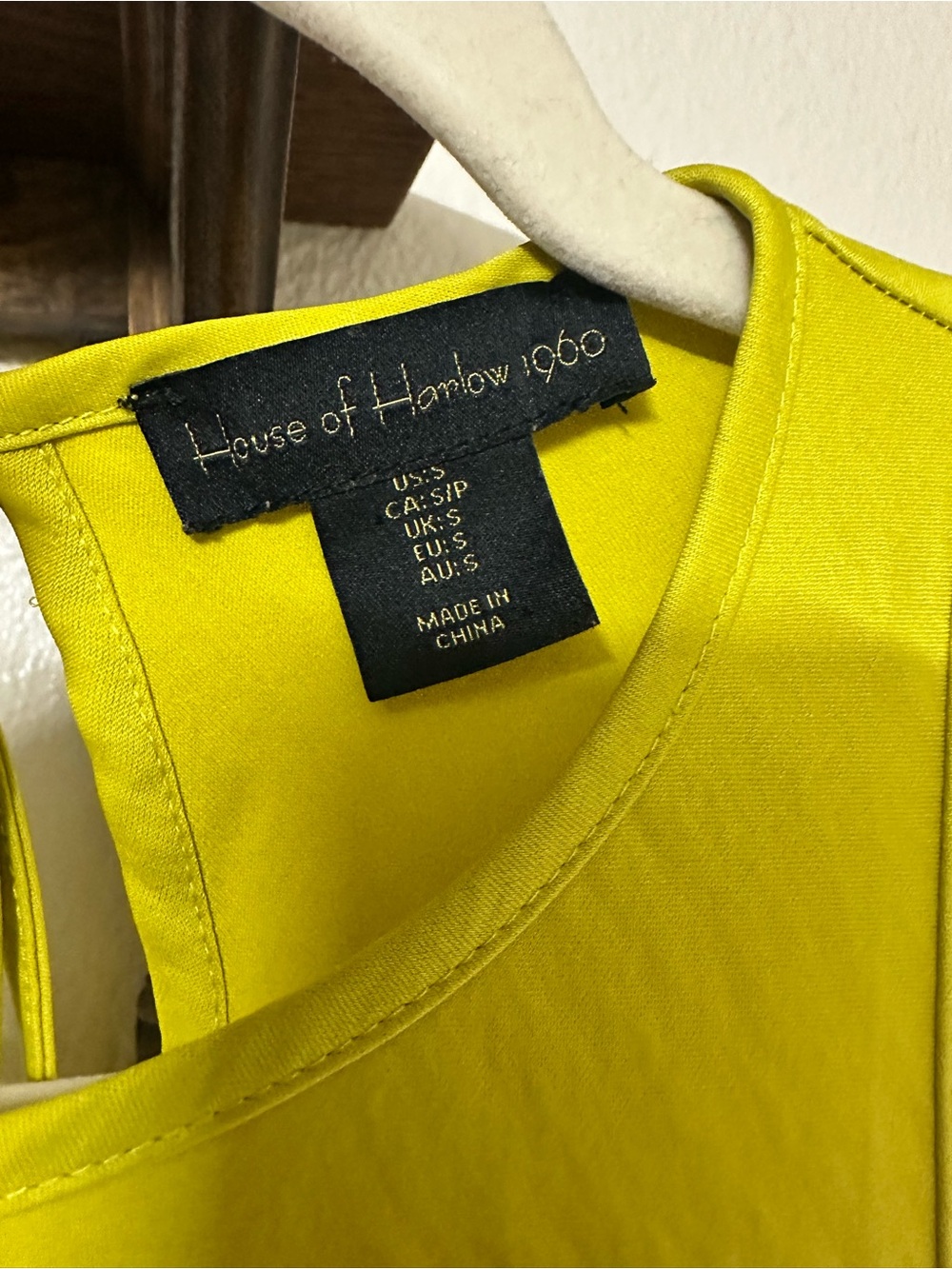 House of Harlow 1960 Bright Yellow Sleeveless Dress